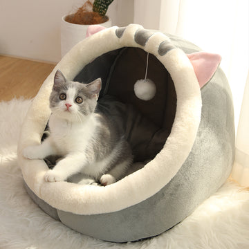Warm Cat Cave Bed Lounger